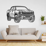 Raptor Perspective Metal Car Wall Art - NC0444