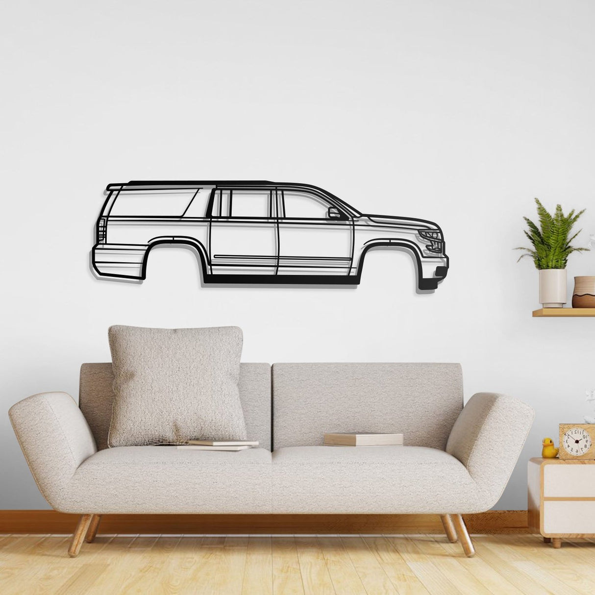 2015 Suburban 11th Gen Metal Car Wall Art - NC0542