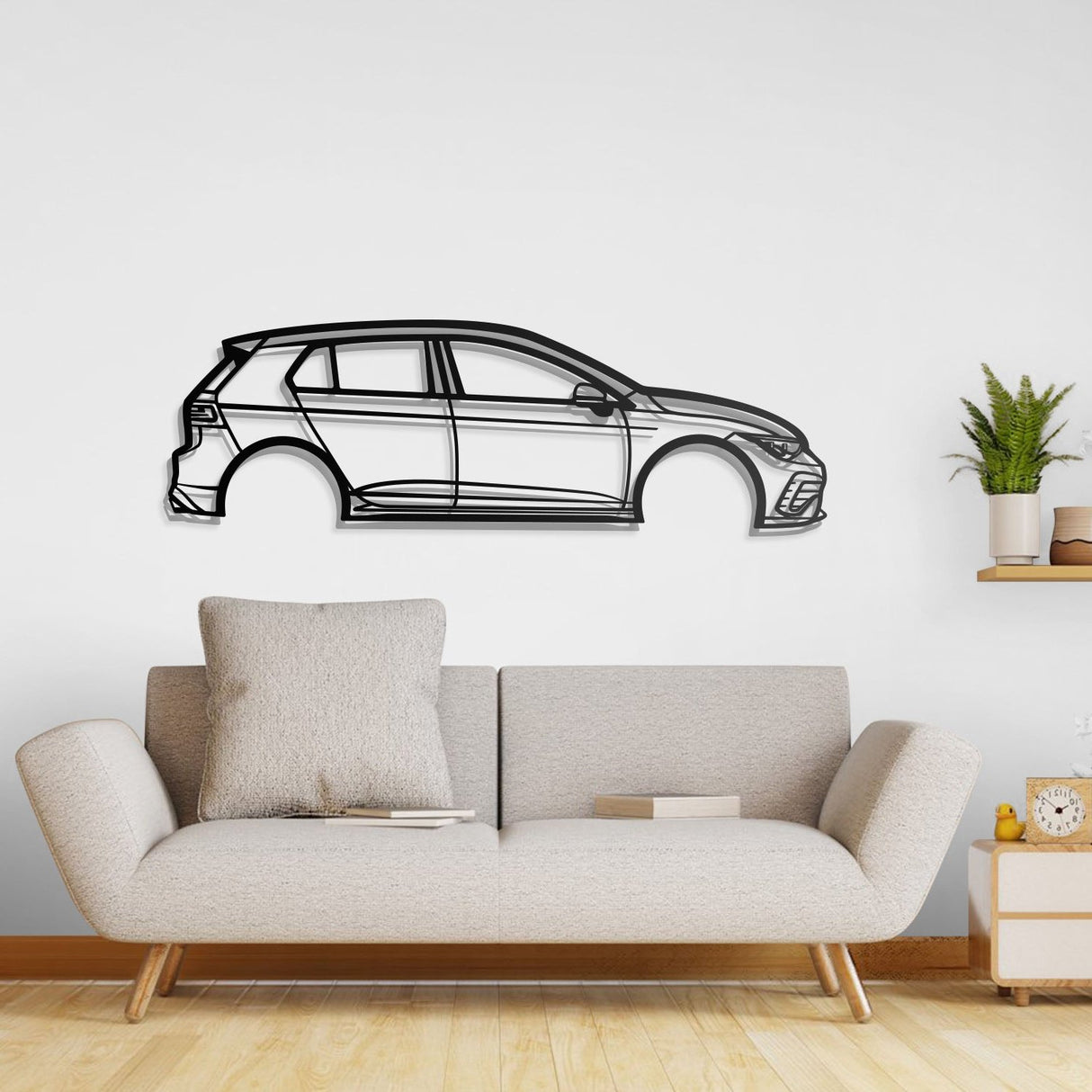 2022 Golf GTI Metal Car Wall Art - NC0787