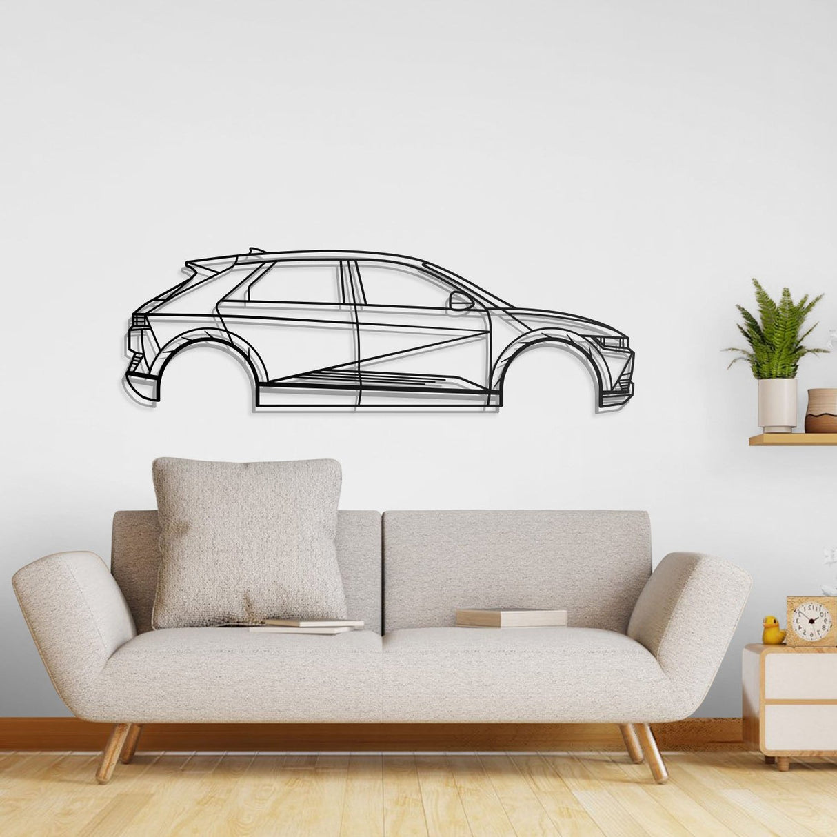 2022 Ioniq 5 1st Gen (NE) Metal Car Wall Art - NC0793