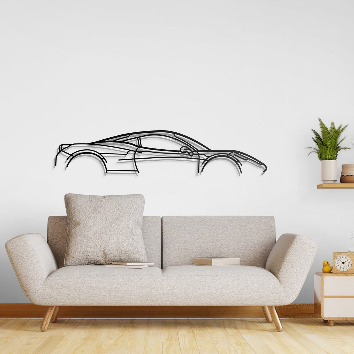 458 Italia Classic Metal Car Wall Art - NC0835