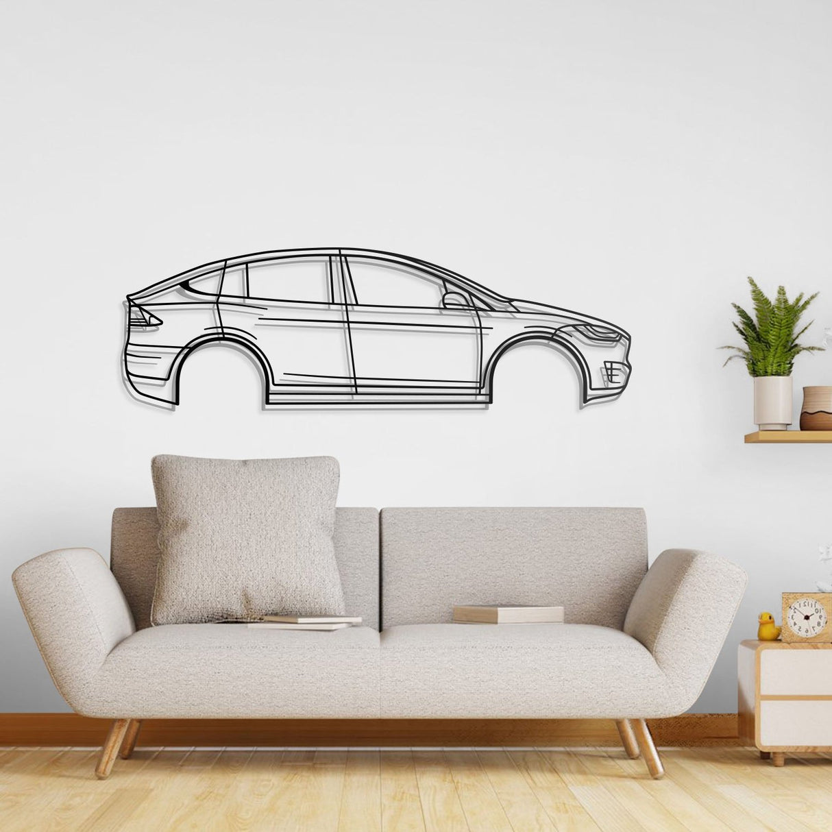 2020 Model X Performance Metal Car Wall Art - NC0715