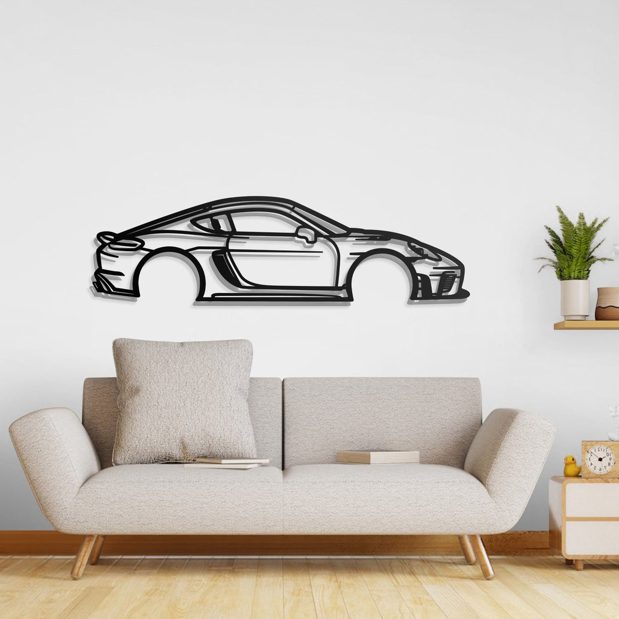 2020 Cayman 718 GT4RS Metal Car Wall Art - NC0695