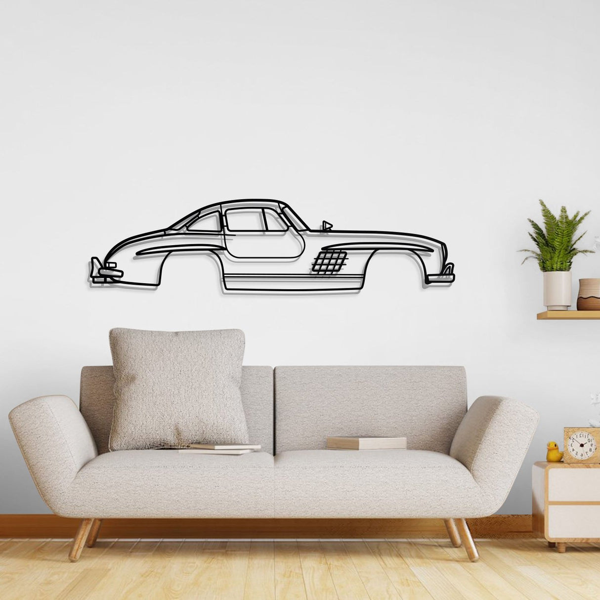 1954 300 SL Coupe Metal Car Wall Art - NC0030