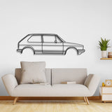 1976 Golf GTI Metal Car Wall Art - NC0172