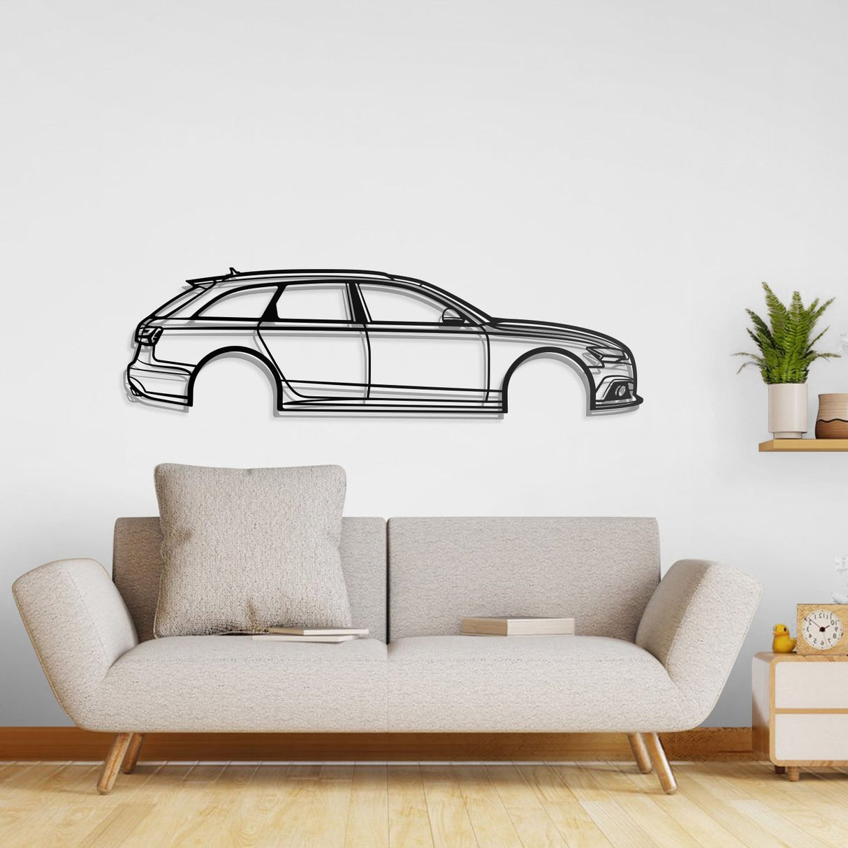 2017 A6 Avant Metal Car Wall Art - NC0578