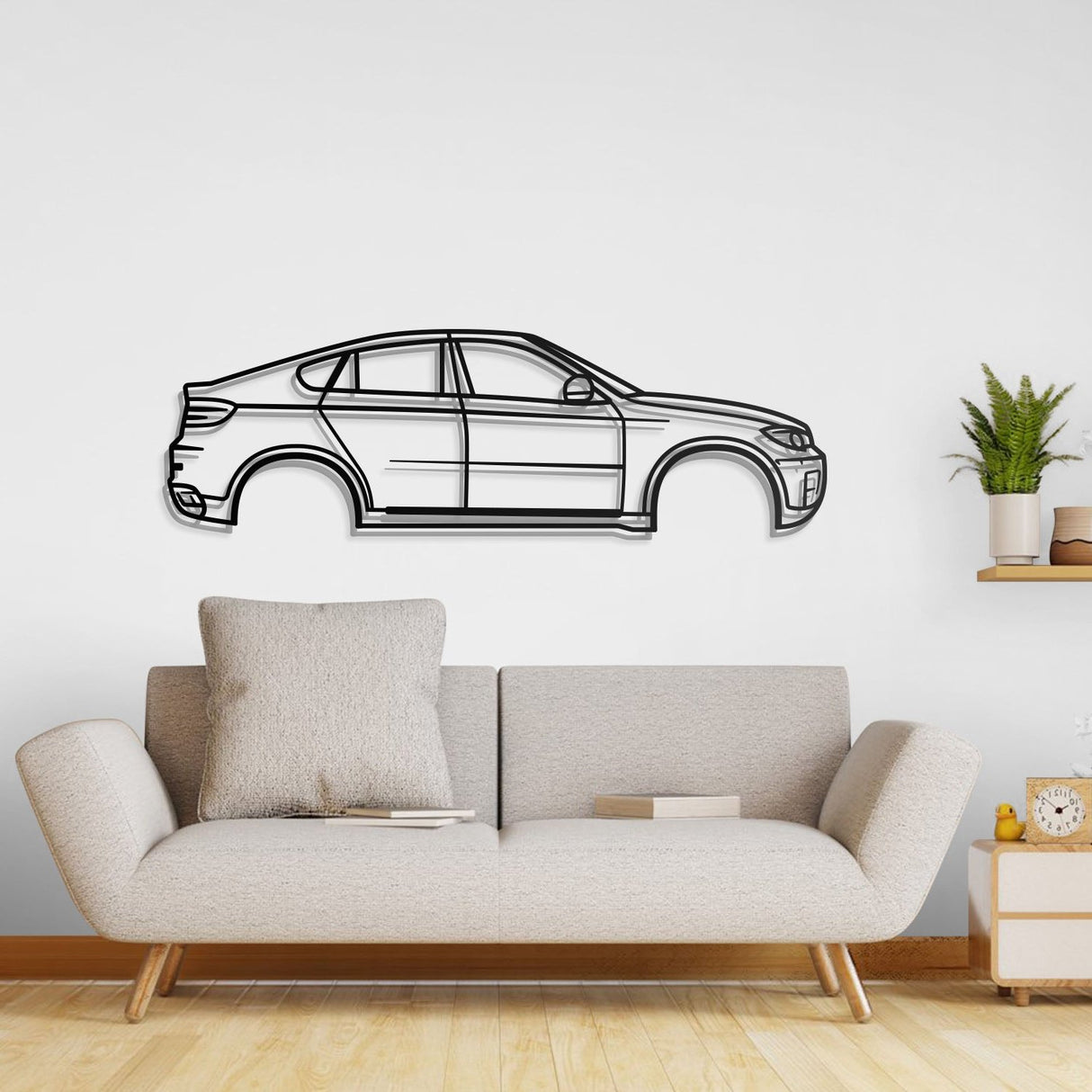 2008 X6 E71 1st Gen Metal Car Wall Art - NC0378