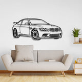 E92 M3 Perspective Metal Car Wall Art - NC0430