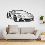 Aventador Perspective Metal Car Wall Art - NC0448