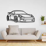 911 GT3 Model 991 Front Angle Metal Car Wall Art - NC0852