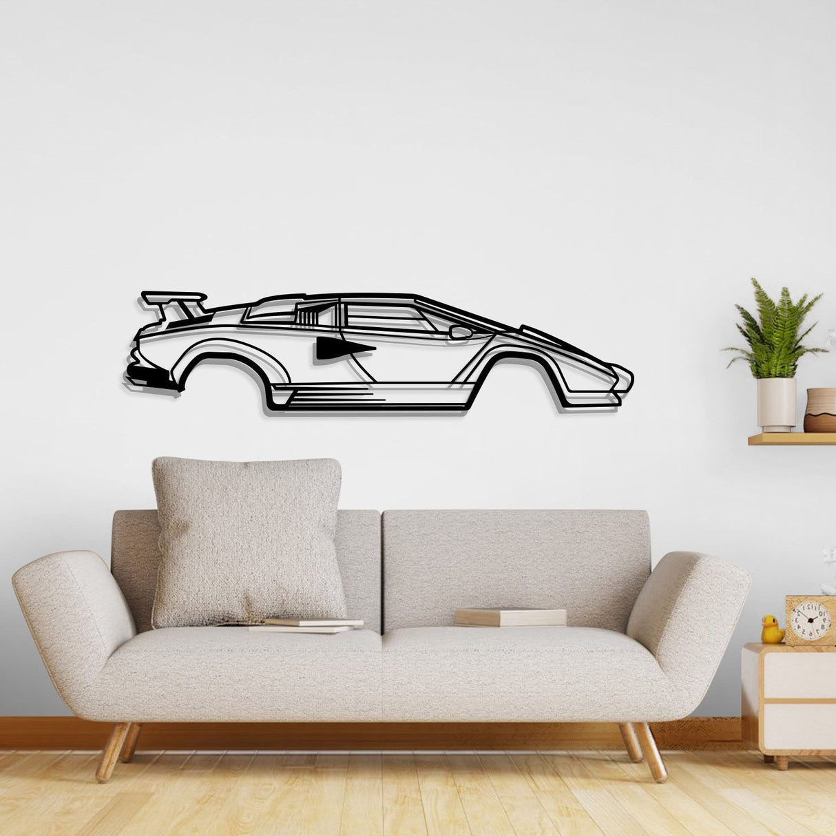 Countach Metal Car Wall Art - NC0927