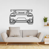 911 GT2 RS Model 991 Back Metal Car Wall Art - NC0850