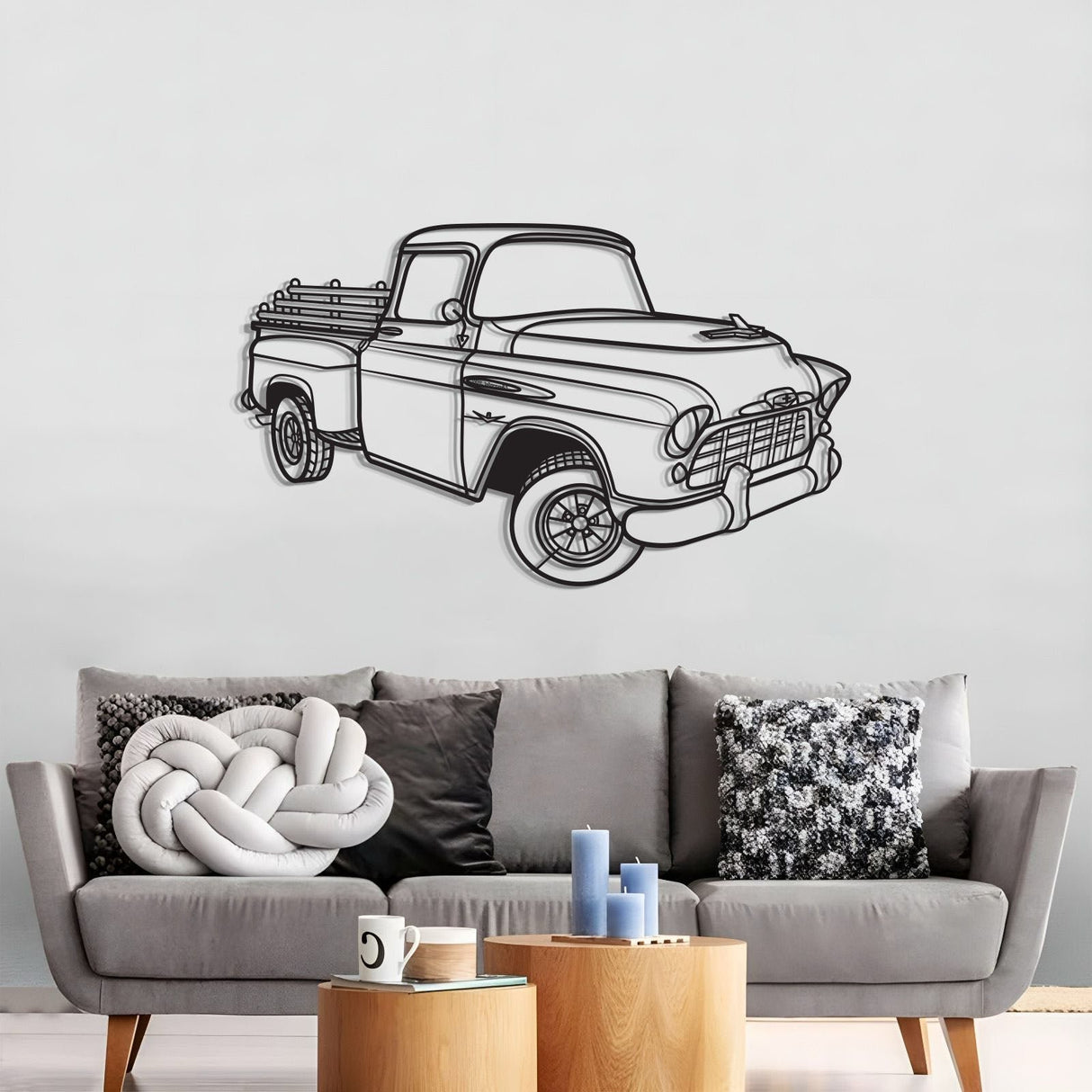 1958 3100 Perspective Metal Car Wall Art - NC1295