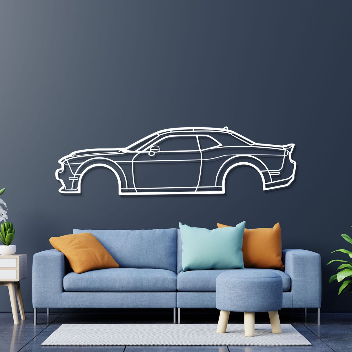 2021 Challanger Metal Car Wall Art - NC0744