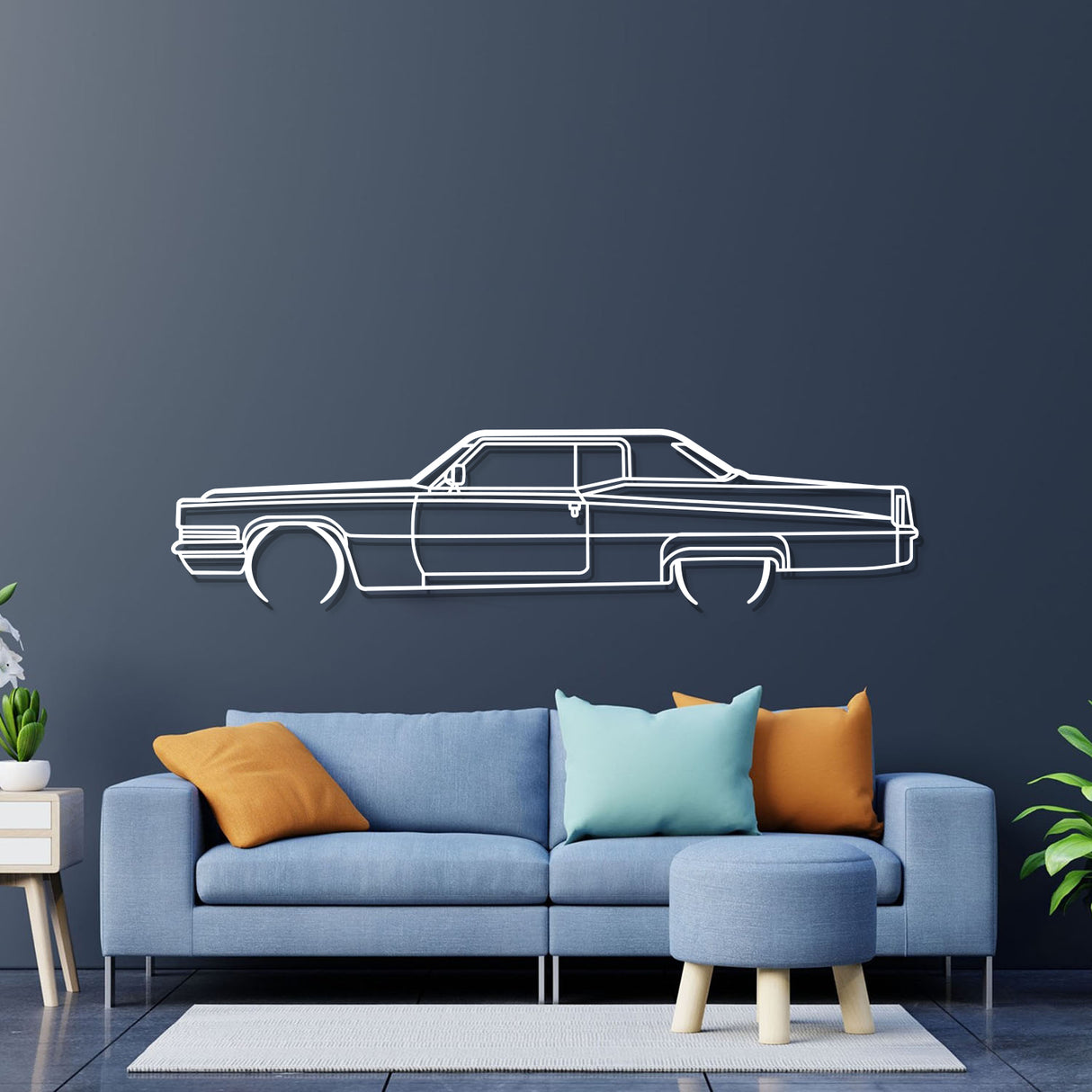 1970 Deville Metal Car Wall Art - NC0133