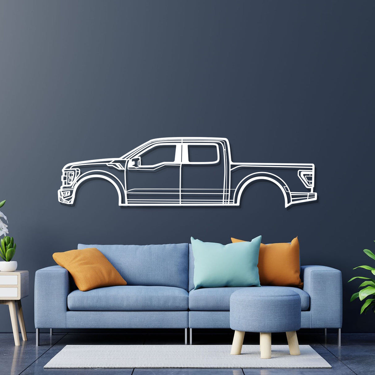 2022 F-150 Ranger Metal Car Wall Art - NC0781