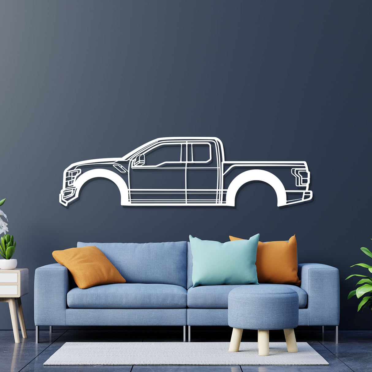 2017 F-150 Raptor 2nd Gen Metal Car Wall Art - NC0590