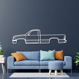 1994 Ram 1500 2nd Gen Metal Car Wall Art - NC0252