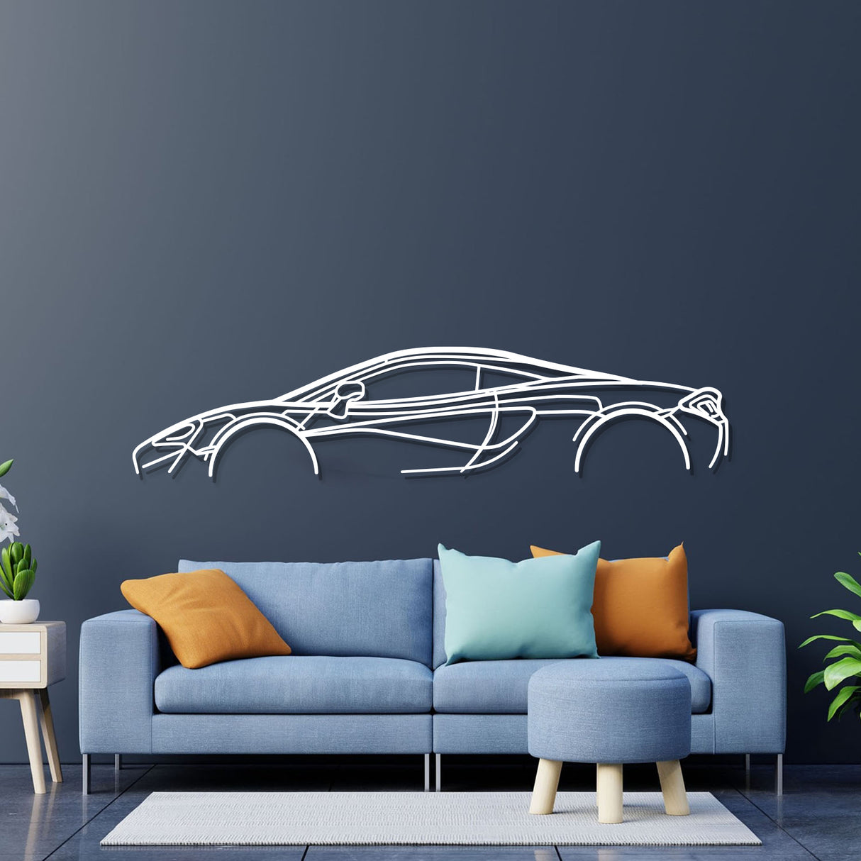 570S Classic Metal Car Wall Art - NC0838