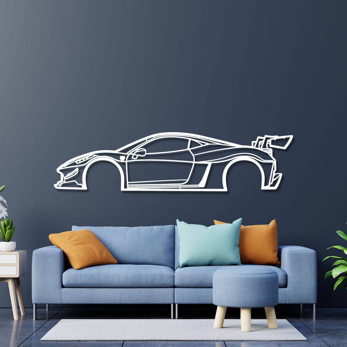 2010 458 Italia Liberty Walk Metal Car Wall Art - NC0397