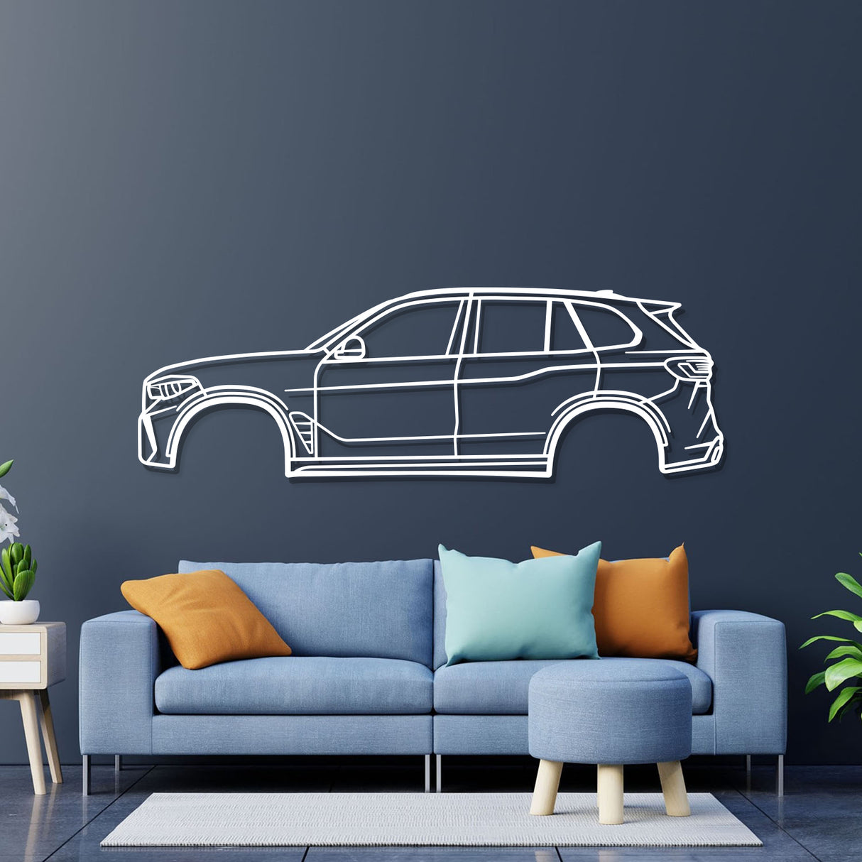 2020 X5 M F95 4th Gen Metal Car Wall Art - NC0728