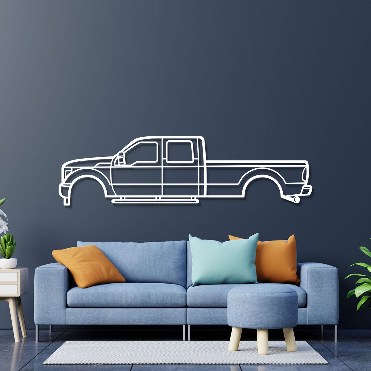 2012  F-350 Longbed Metal Car Wall Art - NC0425