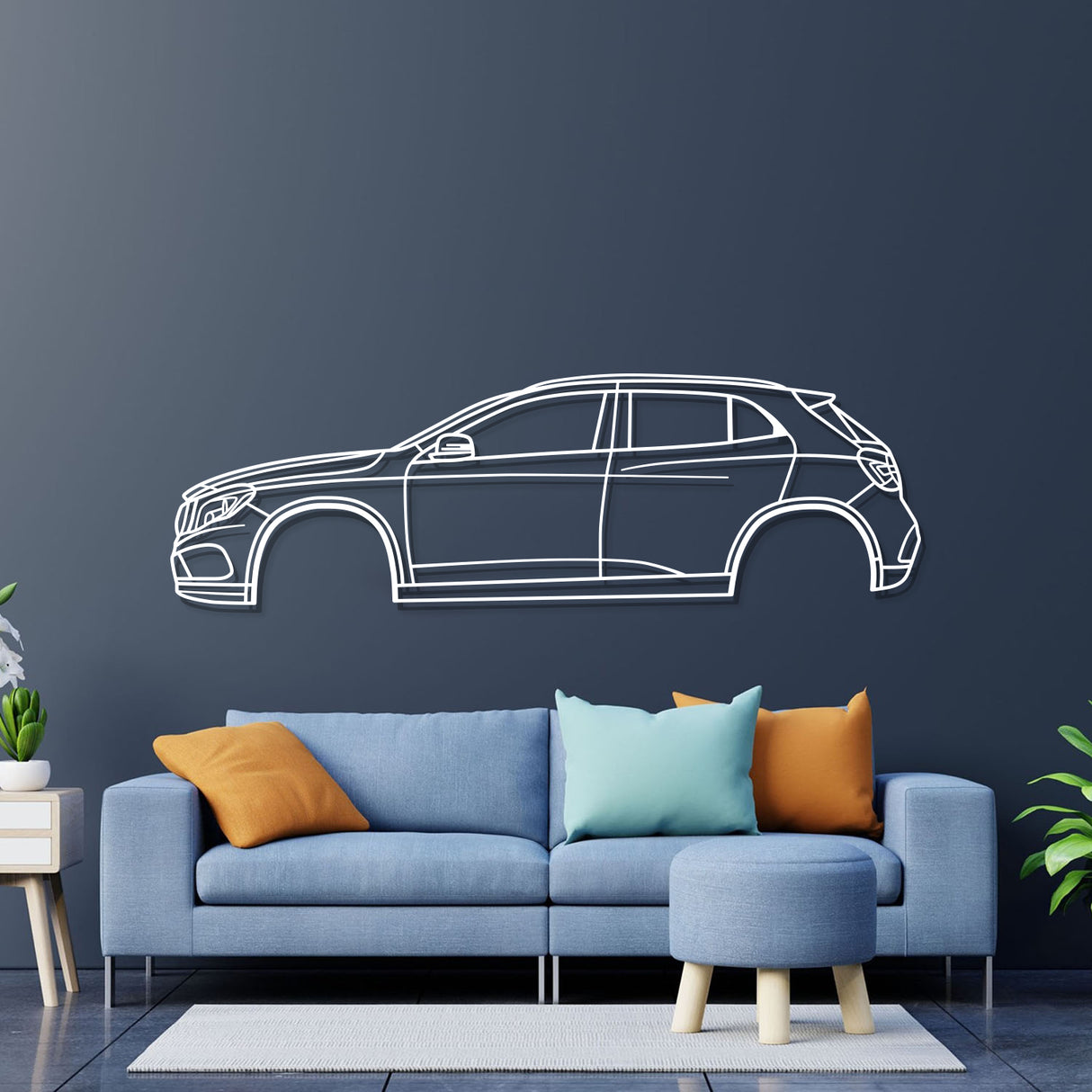 2015 GLA-Class SUV X156 1st Gen Metal Car Wall Art - NC0532