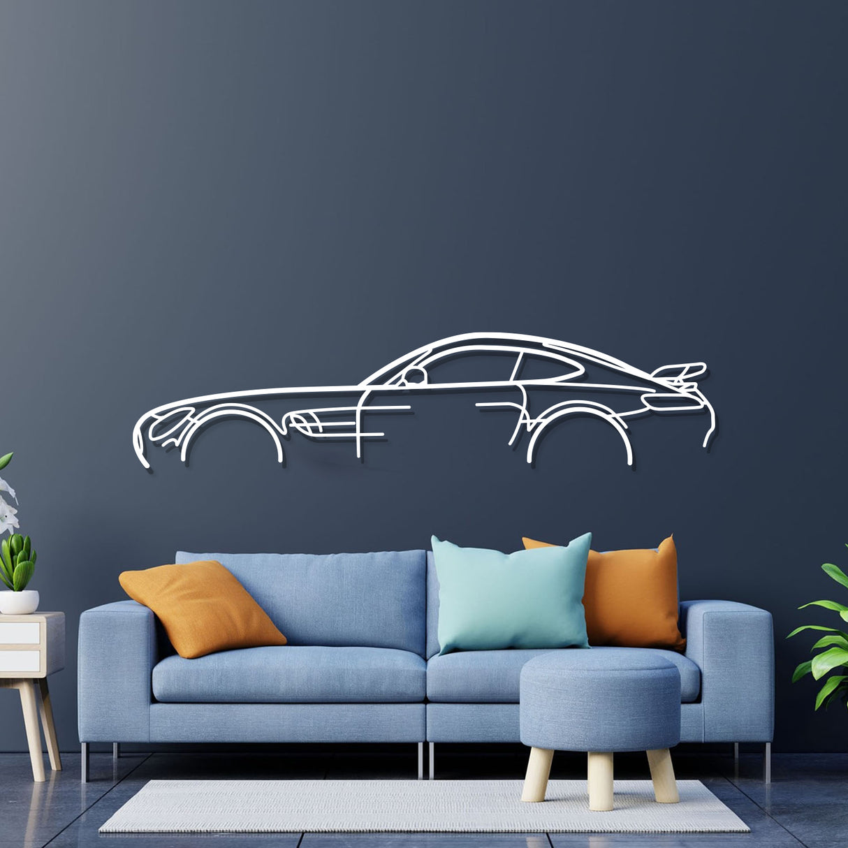 AMG GTR Classic Metal Car Wall Art - NC0887