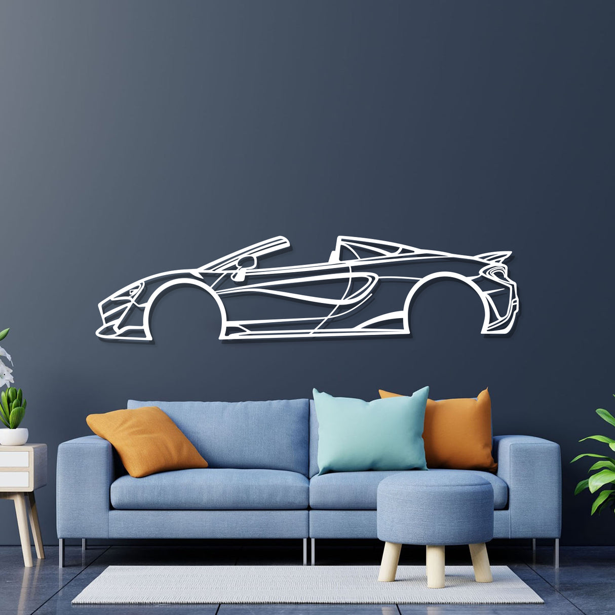 2019 600LT Spider Metal Car Wall Art - NC0645