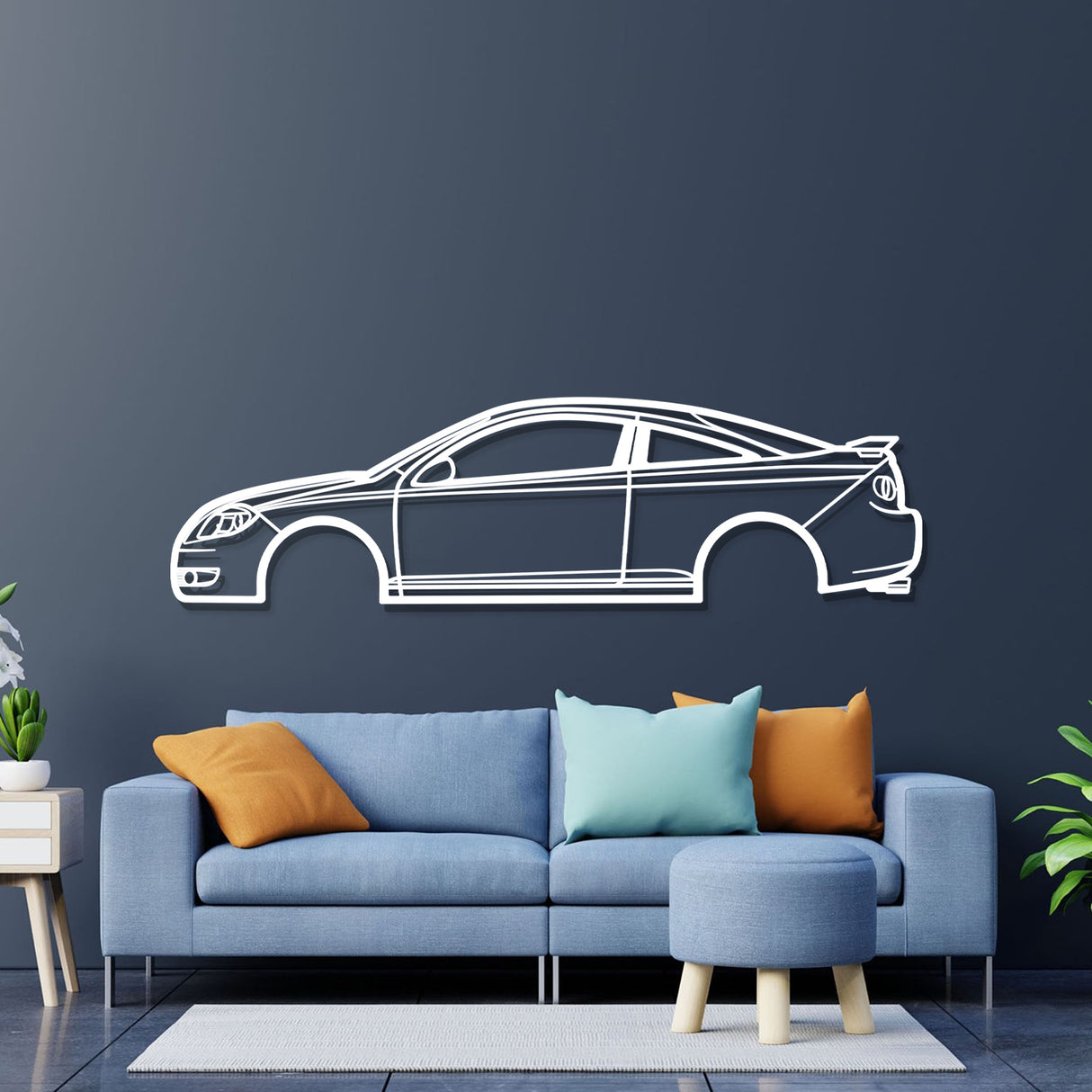 2005 Cobalt Metal Car Wall Art - NC0320