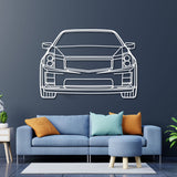 2007 CTS-V  Front View Metal Car Wall Art - NC0344