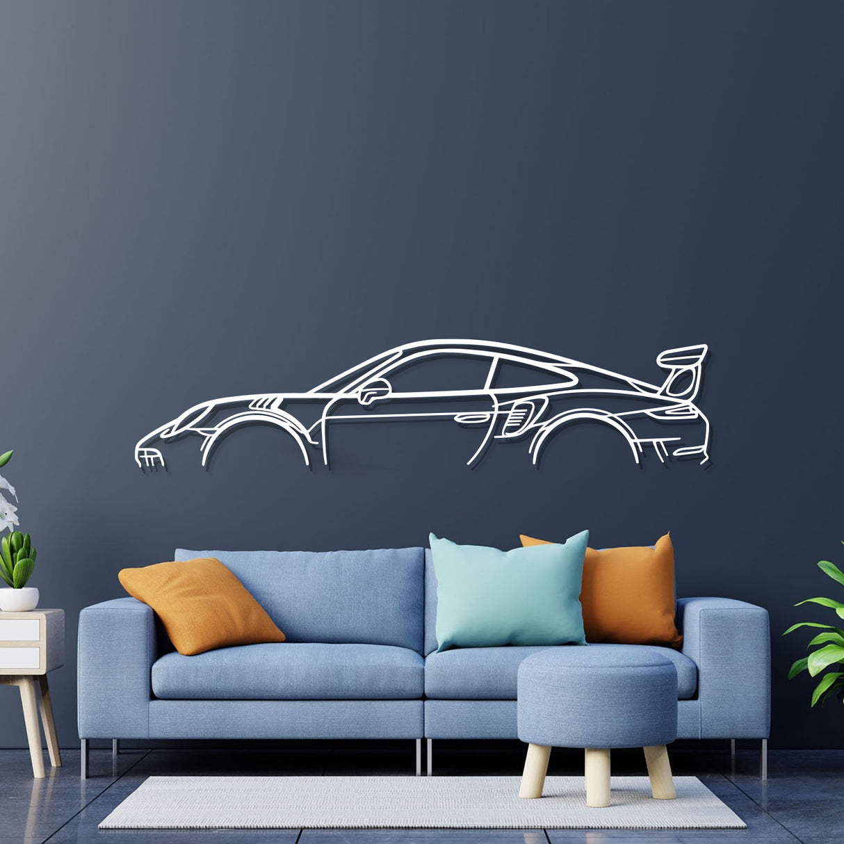 911 GT3 RS Model 991 Metal Car Wall Art - NC0858