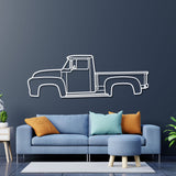 1956 F-100 Metal Car Wall Art - NC0043