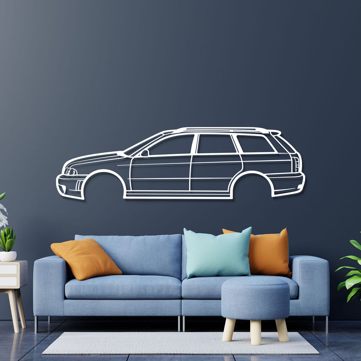 2004 RS4 B5 Metal Car Wall Art - NC0315