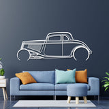 1934 Highboy Detailed Metal Car Wall Art - NC0018