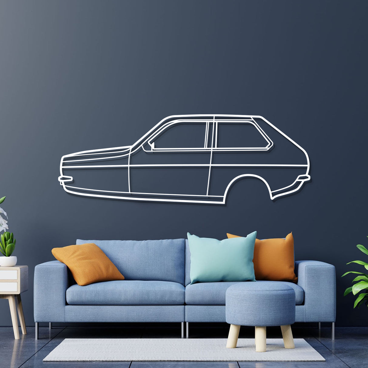 1977 Reliant Robin (MK1) Metal Car Wall Art - NC0176