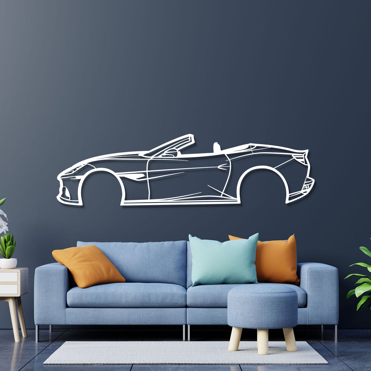 2021 Portofino Metal Car Wall Art - NC0758