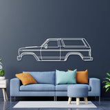 1980 Bronco 3rd Gen Metal Car Wall Art - NC0187