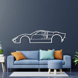 1966 GT-40 Metal Car Wall Art - NC0086