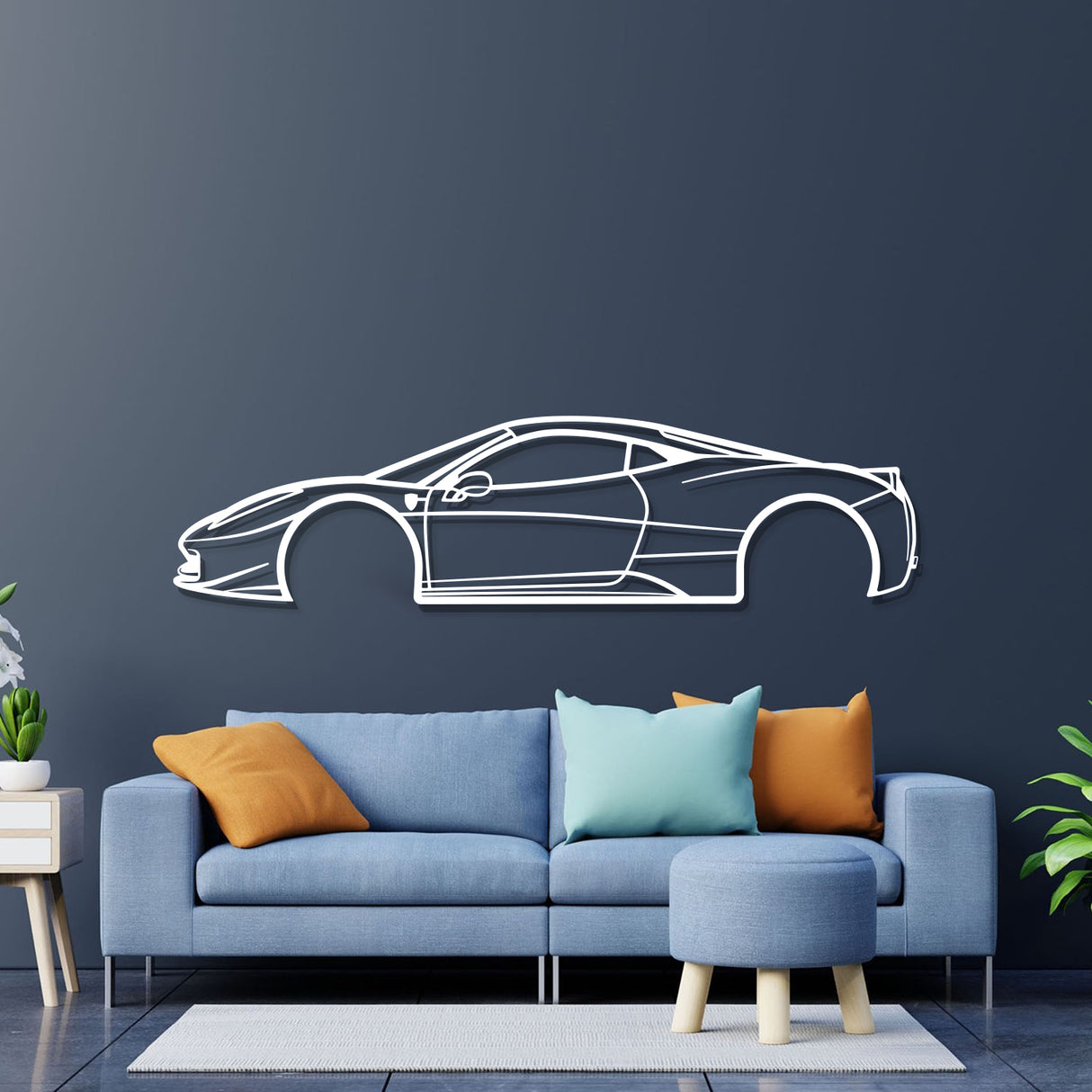 2010 458 İtalia  Metal Car Wall Art - NC0396