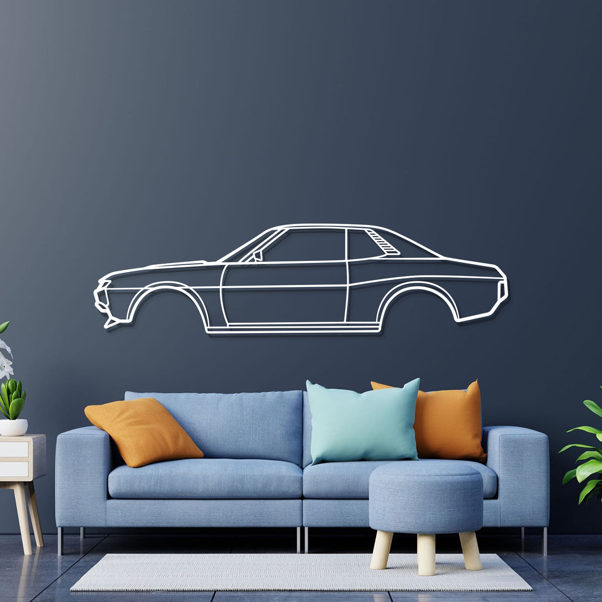 1974 Celica GT Metal Car Wall Art - NC0159