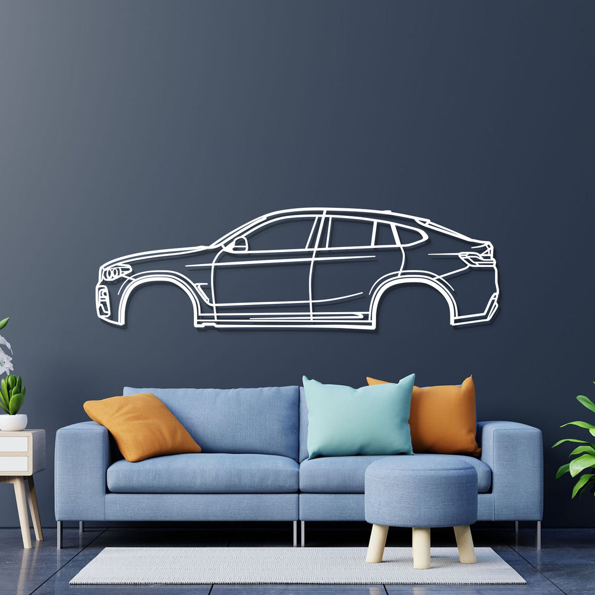 2019 X4 G02 2nd Gen Metal Car Wall Art - NC0685