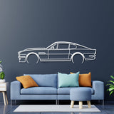 1984 Vantage V8 Detailed Metal Car Wall Art - NC0202