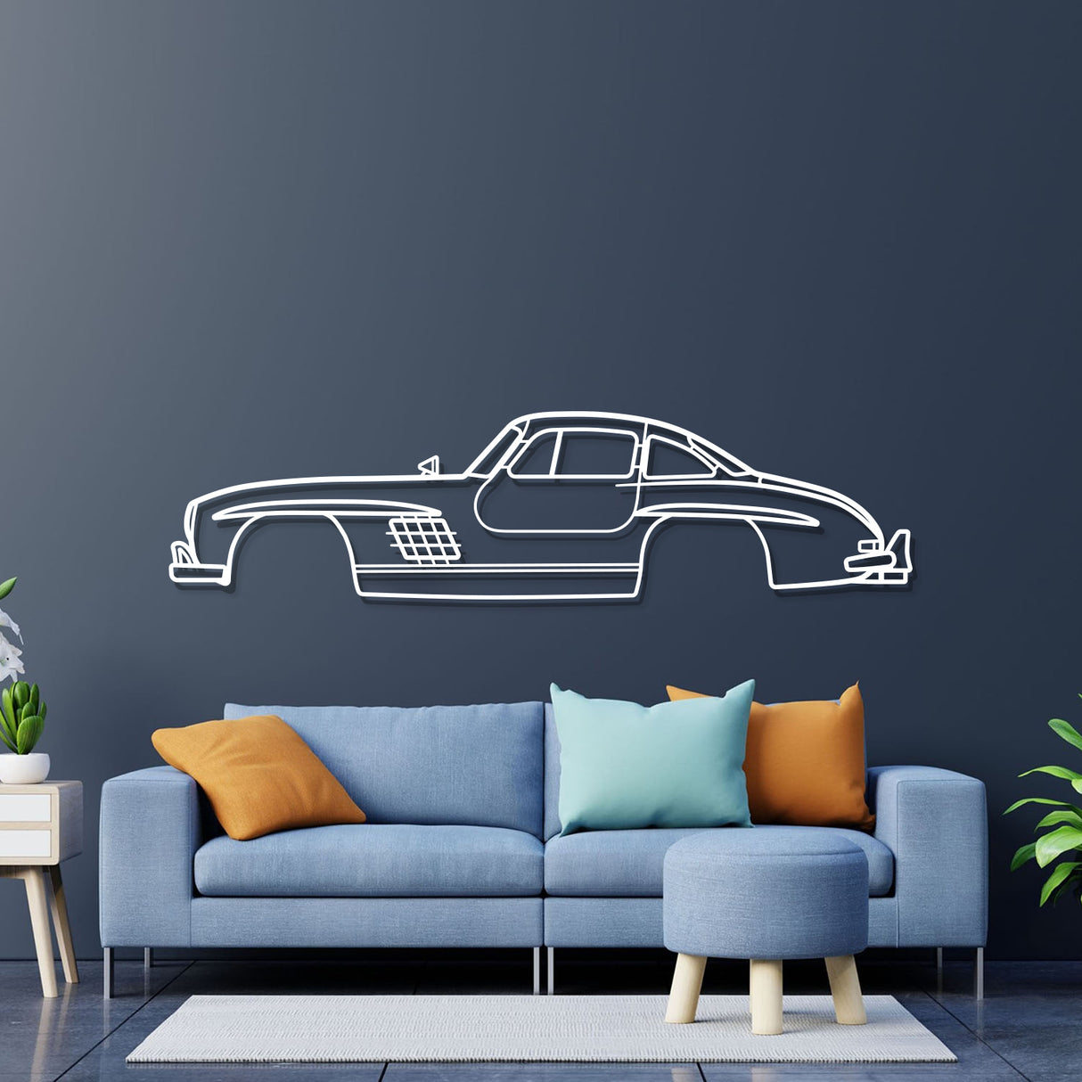 1954 300 SL Coupe Metal Car Wall Art - NC0030