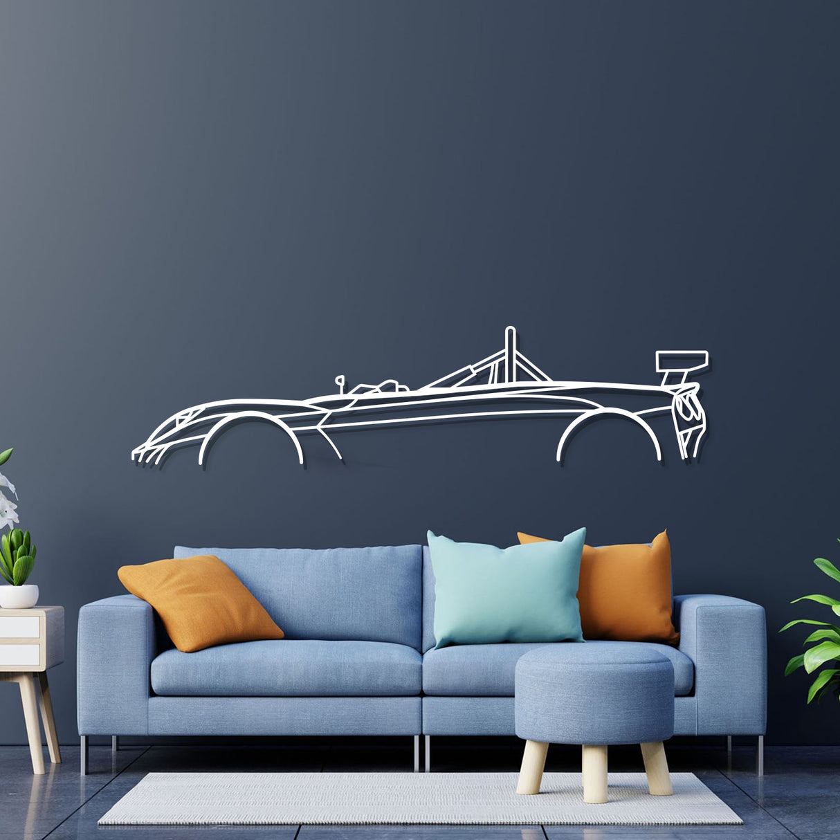 2009 2 Eleven Classic Metal Car Wall Art - NC0380