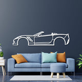 2015 Corvette Z51 Convertible Metal Car Wall Art - NC0525