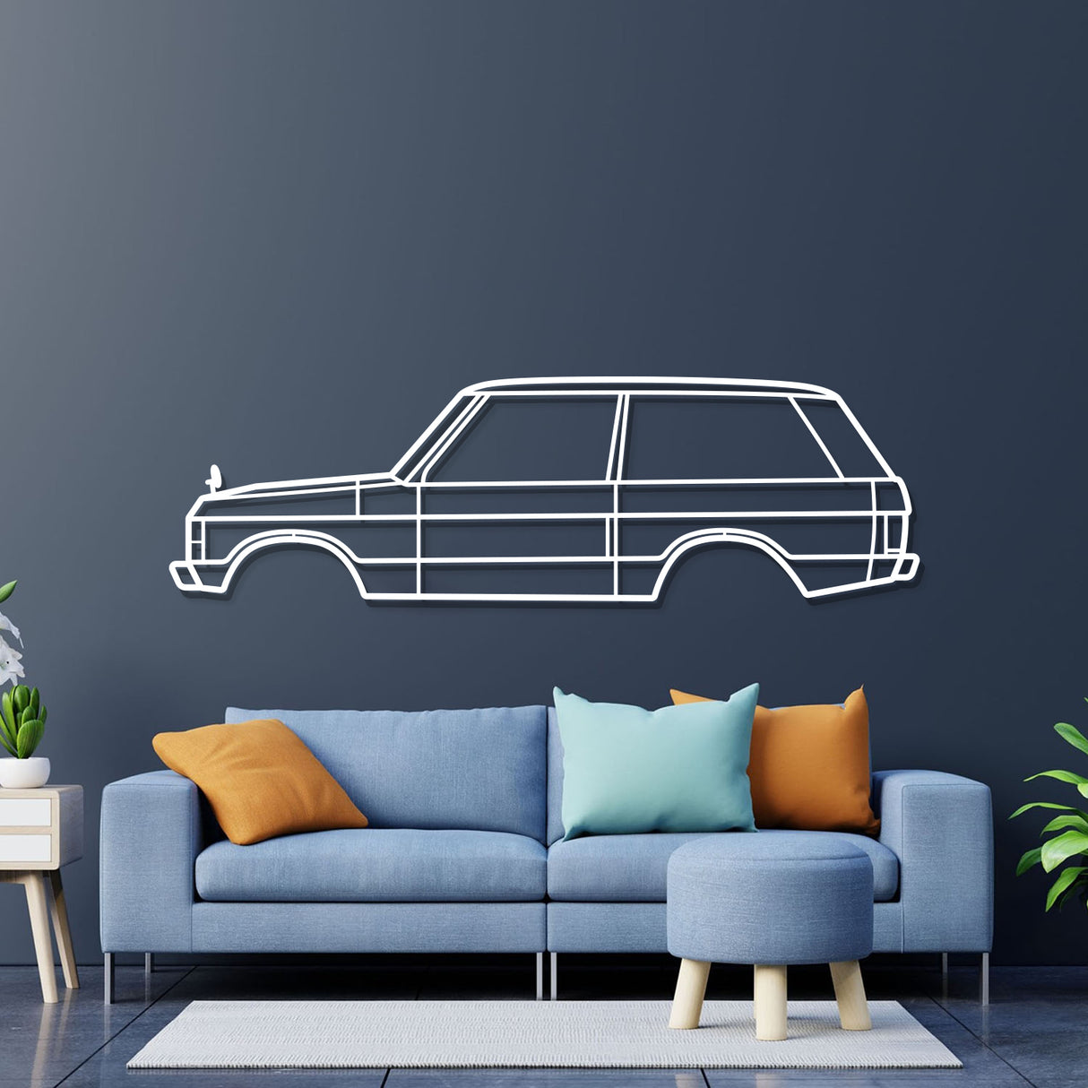 1973 Range Rover Metal Car Wall Art - NC0157