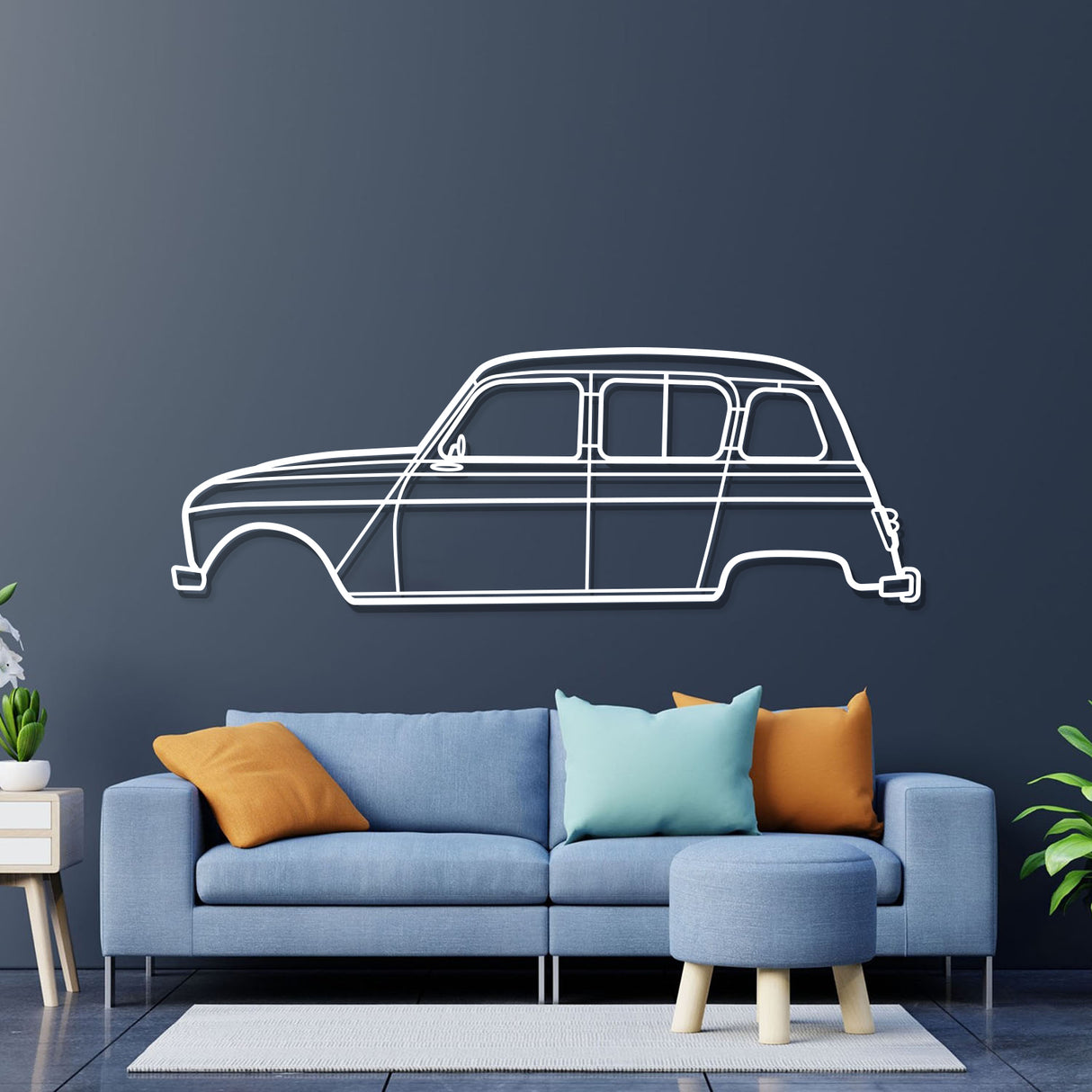 1968 4L Export Metal Car Wall Art - NC0105