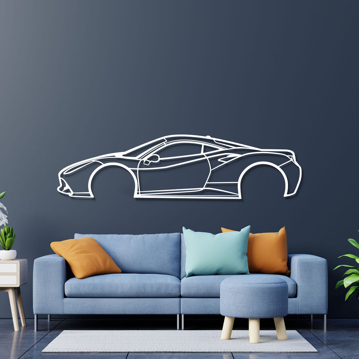 2018  488 GTB Metal Car Wall Art - NC0608