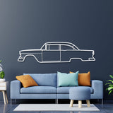 1955 150 Utility Sedan Metal Car Wall Art - NC0035